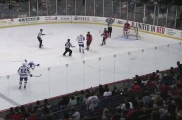 Dan Kelly hit on Andreas Johnson - Marlies vs Devils Game 4 (HD)