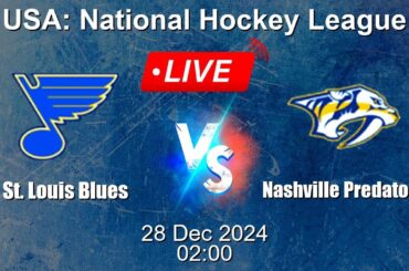 🔴 LIVE: St. Louis Blues vs Nashville Predators - Live Ice Hockey Score