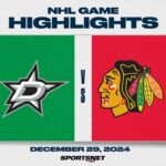 NHL Highlights | Stars vs. Blackhawks - December 29, 2024