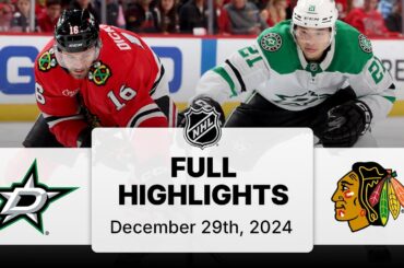 NHL Highlights | Stars vs. Blackhawks - December 29, 2024