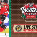 Chicago Blackhawks practice on iconic Wrigley Field