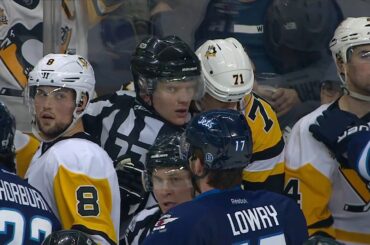 Lowry slapped with misconduct after taking down Malkin