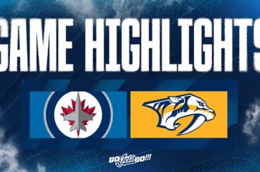Winnipeg Jets vs. Nashville Predators - Game Highlights