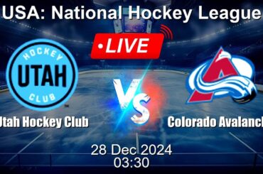 🔴 LIVE: Utah Hockey Club vs Colorado Avalanche - Live Ice Hockey Score