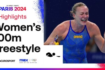 WHAT A SWIM! 🔥 | Women's Swimming 100m Freestyle Highlights | #Paris2024