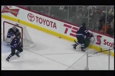 Zach Bogosian Hit on Pierre-Marc Bouchard (December 13, 2011)