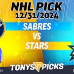 Buffalo Sabres vs Dallas Stars 12/31/24 NHL Pick Prediction