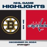 NHL Highlights | Capitals vs. Bruins - December 31, 2024
