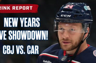 Happy New Year's Eve! 🎩💥 Blue Jackets Host the Hurricanes for a NYE Showdown! | Rink Report