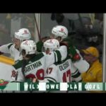 Kirill Kaprizov assists on Eriksson Ek's goal vs Predators (24 apr 2022)