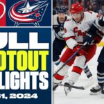 Carolina Hurricanes at Columbus Blue Jackets | FULL Shootout Highlights - December 31, 2024
