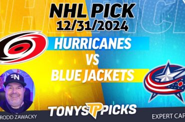 Carolina Hurricanes vs Columbus Blue Jackets 12/31/24 NHL Pick Prediction