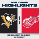 NHL Highlights | Penguins vs. Red Wings - December 31, 2024