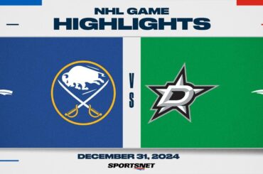 NHL Highlights | Sabres vs. Stars - December 31, 2024
