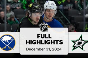 NHL Highlights | Sabres vs. Stars | December 31, 2025