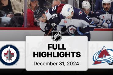 NHL Highlights | Jets vs. Avalanche | December 31, 2025