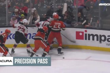 Robby Fabbri scores a goal against the New Jersey Devils