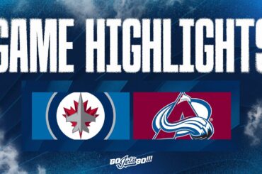 Colorado Avalanche vs. Winnipeg Jets - Game Highlights