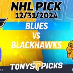 St Louis Blues vs Chicago Blackhawks 12/31/24 NHL Pick Prediction