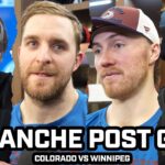 Jared Bednar & Avs Room Happy After HUGE Win vs Jets for 5th in a Row