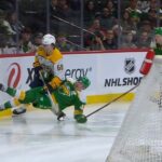 Zachary L'Heureux Slewfoot Match Penalty Against Jared Spurgeon (Dual-Feed)