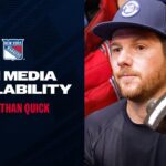 NYR Practice: Jonathan Quick Media Availability | Jan. 1, 2025