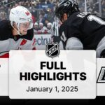 NHL Highlights | Devils vs. Kings | January 01, 2025