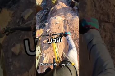 Rough Bike Crash POV 😳😱 #shorts