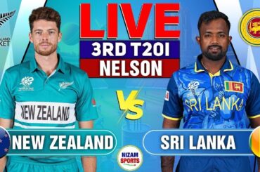 🔴Live: Sri Lanka vs New Zealand | 3rd T20I | Live Score & Commentary
