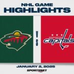 NHL Highlights | Wild vs. Capitals - January 2, 2025