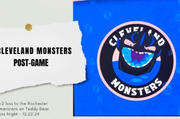 Cleveland Monsters HC Trent Vogelhuber, Defender Stansilav Svozil discuss their 3-2 loss on 12.22.24