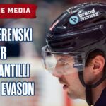 Zach Werenski, James van Riemsdyk, Adam Fantilli and Head Coach Dean Evason | Postgame Media