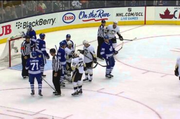 James Reimer's HUGE Save vs Pens - Oct 26th 2013 (HD)