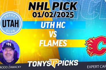 Utah Hockey Club vs Calgary Flames 1/2/25 NHL Pick Prediction