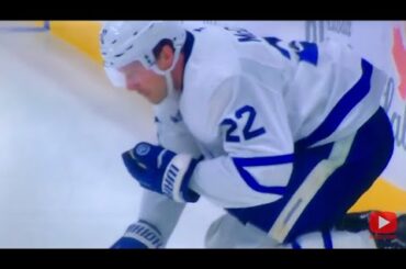 Maple Leafs D #22 Jake McCabe loses his front teeth 🦷