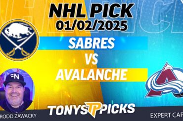 Buffalo Sabres vs Colorado Avalanche 1/2/25 NHL Pick Prediction