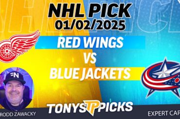 Detroit Red Wings vs Columbus Blue Jackets 1/2/25 NHL Pick Prediction