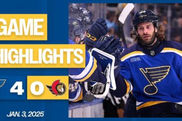 Game Highlights: Blues 4, Senators 0