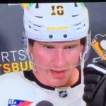Penguins LW #10 Drew O’Connor in between periods interview. *gotta love this kid*