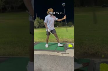 They gave him a wooden driver and he still delivered 😳👏 | #Shorts