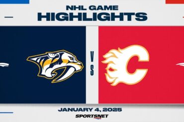 NHL Highlights | Predators vs. Flames - January 4, 2024