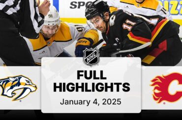 NHL Highlights | Predators vs. Flames - January 04, 2025