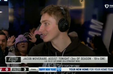 JACOB MOVERARE PostGame Interview | New Jersey Devils vs Los Angeles Kings
