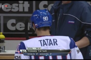 Slovensko - Švajčiarsko (Tomáš Tatar 1:0)