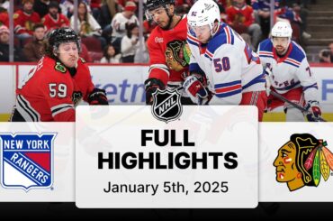NHL Highlights | Rangers vs. Blackhawks | January 05, 2025