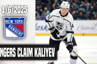 The New York Rangers Claim Arthur Kaliyev Off Waivers! My Thoughts & Opinions!