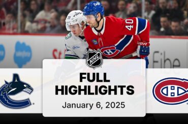 NHL Highlights | Canucks vs. Canadiens | January 06, 2025
