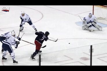 Seth Jones breaks up pass, races down ice to beat Curtis McElhinney