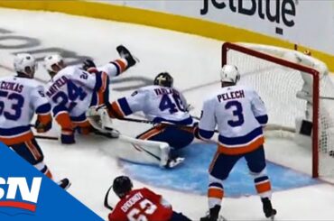 Semyon Varlamnov Allows Juicy Rebound For Erik Haula To Score On Open Net