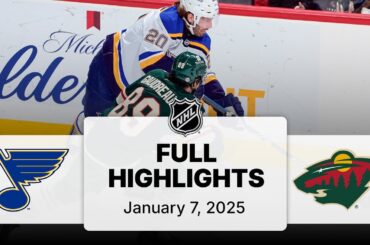 NHL Highlights | Blues vs. Wild - January 7, 2025